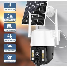   Vezeték nélküli Napelemes Wifi kamera, Android iPhone Wifi kültéri megfigyelő kamera MVC3-2MP-WIFI-PTZ-SOLAR V380PRO