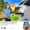 Napelemes 4G IP kamera, mobilnetes SIM kártyás kültéri biztonsági kamera MTVC8-2MP-4G-PTZ-SOLAR V380PRO