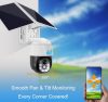 Napelemes 4G IP kamera, mobilnetes SIM kártyás kültéri biztonsági kamera MTVC8-2MP-4G-PTZ-SOLAR V380PRO