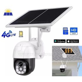   Napelemes 4G IP kamera, mobilnetes SIM kártyás kültéri biztonsági kamera MTVC9-2MP-4G-PTZ-SOLAR V380PRO
