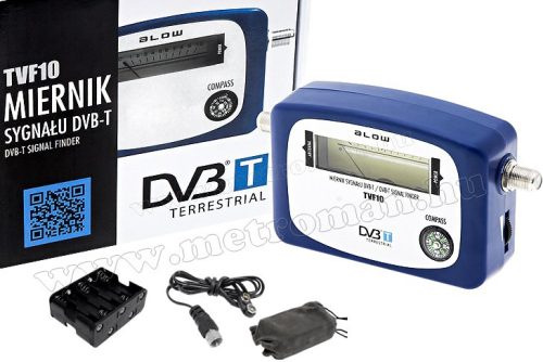 DVB-T jelerősség mérő, antenna beállító műszer, TVF10