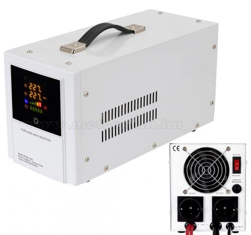 Szinusz inverter Feszültség stabilizátor Töltő és UPS szünetmentes tápegység UPS 1000-SINUS