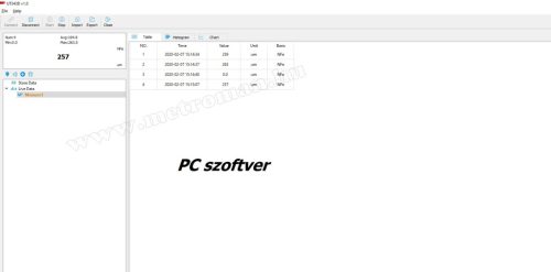 Festék rétegvastagság mérő PC csatlakozással UNI-T UT343D PC