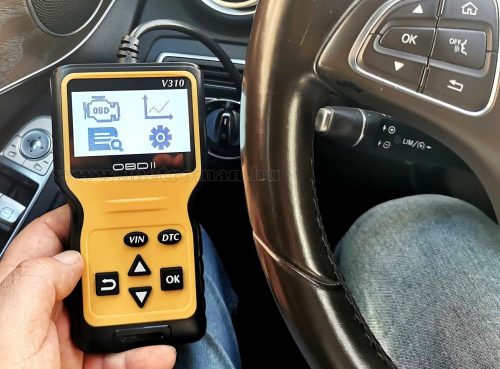 Kézi OBD2 autó diagnosztika műszer, hibakód olvasó V310