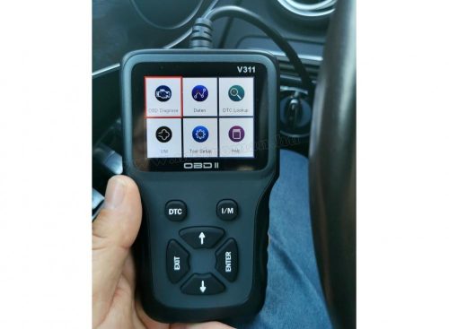 Kézi OBD2 autó diagnosztika műszer, hibakód olvasó V311