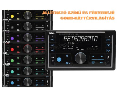 2 DIN Bluetooth USB/SD SMART autórádió Multimédia lejátszó VB5500