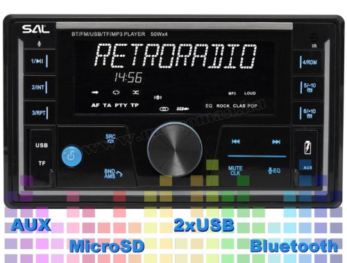 2 DIN Bluetooth USB/SD SMART autórádió Multimédia lejátszó VB5500