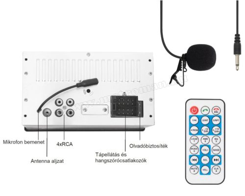 2 DIN Bluetooth USB/SD SMART autórádió Multimédia lejátszó VB5500