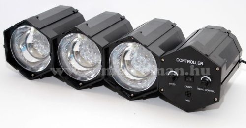 LED disco fényorgona beépített mikrofonnal LINKLED10