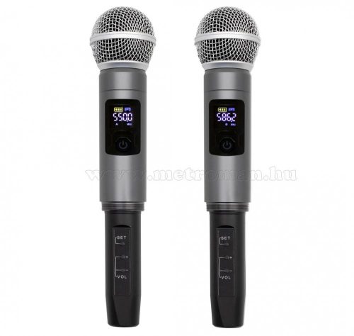 Vezeték nélküli mikrofon 2 db mikrofonnal MVN 600
