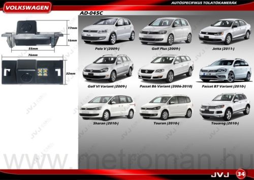 Tolatókamera Audi - Volkswagen GT-0549