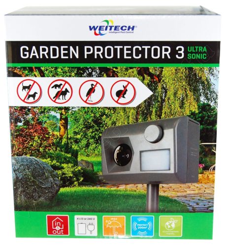 Ultrahangos, elemes kisállat riasztó kertbe, teraszra 200 m² Weitech WK0055