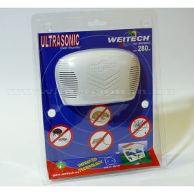   Elektromos ultrahangos patkány, egér, bolha, pók riasztó, Weitech WK 0300