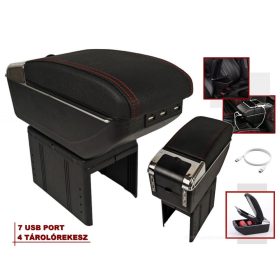   Autó könyöklő, Autó kartámasz USB telefontöltővel M13145