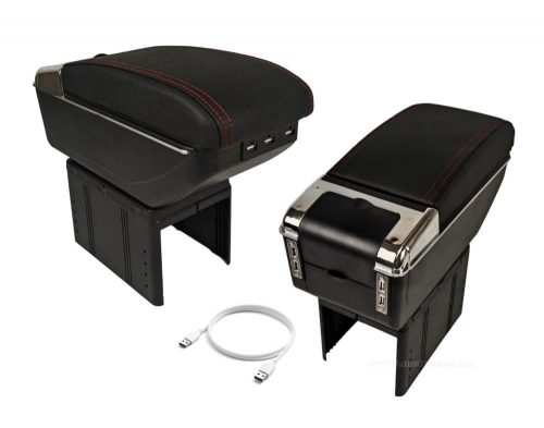 Autó könyöklő, Autó kartámasz USB telefontöltővel M13145