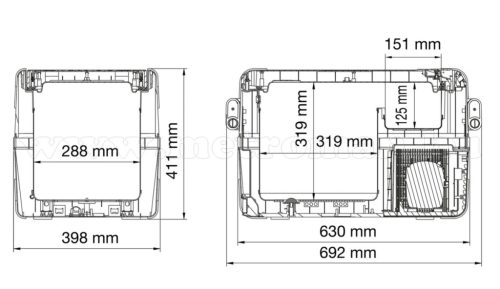 Dometic CoolFreeze CFX-35W, 35 literes hűtőláda