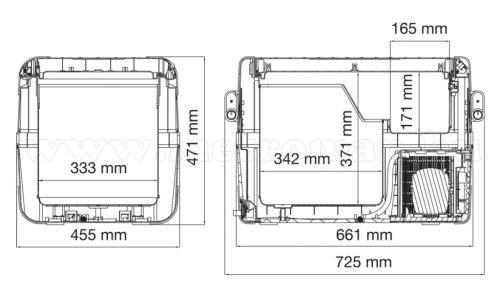 Dometic CoolFreeze CFX-50W hűtőláda - 50 literes 12/24 V