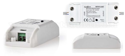 Okostelefonnal vezérelhető beépíthető Wifi távirányító kapcsoló WIFIPS10WT