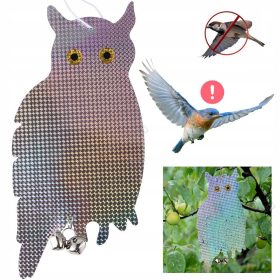   Fényvisszaverős Bagoly alakú hologram madárriasztó, galamb seregély riasztó  