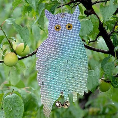 Fényvisszaverős Bagoly alakú hologram madárriasztó, galamb seregély riasztó  