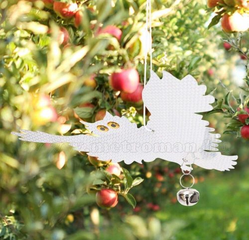 Fényvisszaverős repülő Bagoly alakú hologram madárriasztó, galamb seregély riasztó  