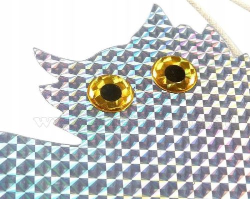 Fényvisszaverős repülő Bagoly alakú hologram madárriasztó, galamb seregély riasztó  