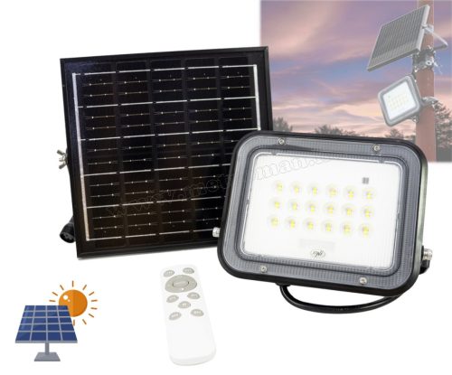 Napelemes reflektor, kültéri LED reflektor GreenHouse WS50 PRO 50W