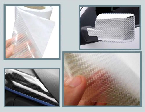 Autó fólia, 3D átlátszó Karbon fólia, 127 X 100 cm MX10268-1M