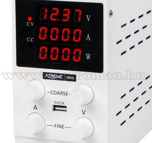 Univerzális szabályozható Labor tápegység 0-30 Volt 0-10 Amper MX3010-USB