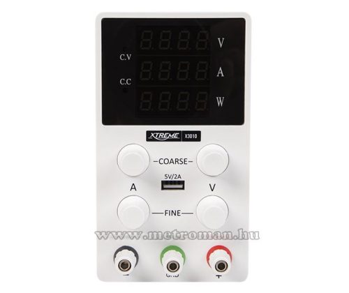 Univerzális szabályozható Labor tápegység 0-30 Volt 0-10 Amper MX3010-USB