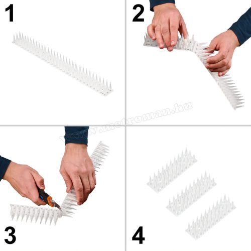 Madár tüske, Galambriasztó tüske Fehér 8 darabos készlet MX3280WH