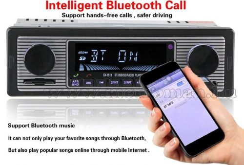 Retro autórádió USB/SD Bluetooth MP3 lejátszóval MX-5513BT 