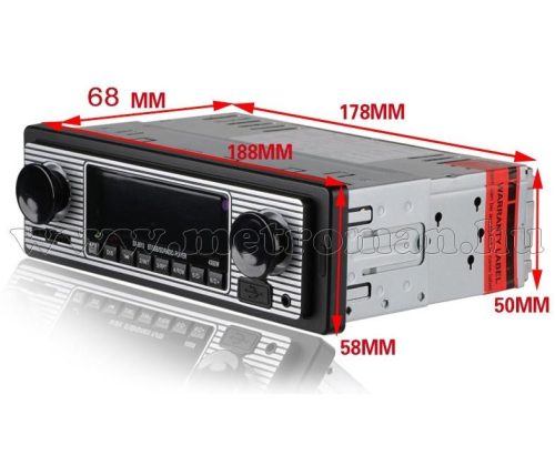 Retro autórádió USB/SD Bluetooth MP3 lejátszóval MX-5513BT 