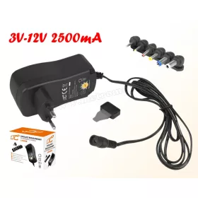   Univerzális hálózati adapter Tápegység 3-12V 2500 mA MXG288