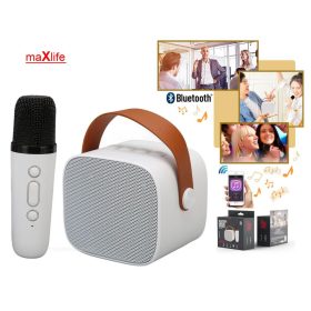   Hordozható vezeték nélküli Bluetooth karaoke hangszóró és mikrofon maXlife MXKS100B