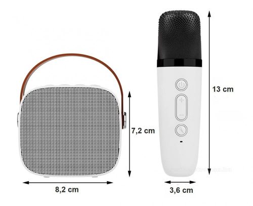 Hordozható vezeték nélküli Bluetooth karaoke hangszóró és mikrofon maXlife MXKS100B