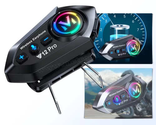 Motoros sisak kihangosító Bluetooth headset és intercom MY12BTPRO