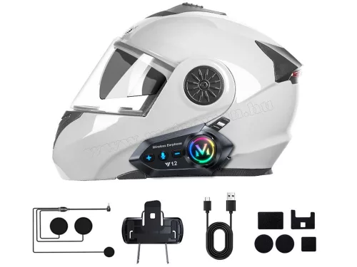 Motoros sisak kihangosító Bluetooth headset és intercom MY12BTPRO
