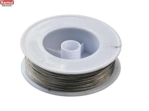 Rozsdamentes acél villanypásztor zsinór 100 méter Kemo Z003 