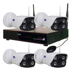   Wifi IP HD megfigyelő kamera és NVR videó rögzítő szett ZB-WN204 Wifi