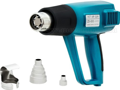 Hőlégfúvó, műanyaghegesztő, digitális hőmérséklet szabályozással ZD-510 LCD