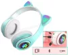 Vezeték nélküli Bluetooth fejhallgató cicafüles kék MZS7DRGB