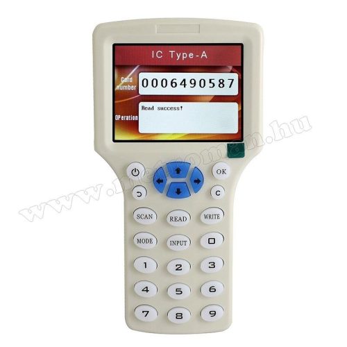 RFID Proxy beléptető kártya másoló író készülék ZX-08LCD