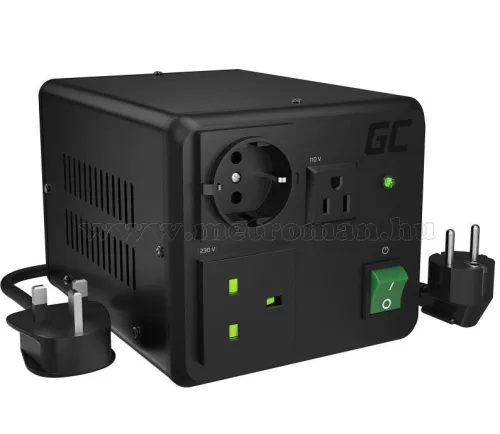 Feszültség átalakító konverter 230V/110V 800/1000W GreenCell NV02-110V