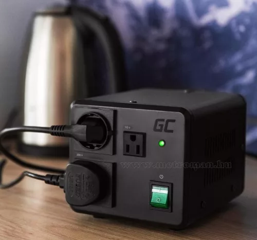 Feszültség átalakító konverter 230V/110V 800/1000W GreenCell NV02-110V