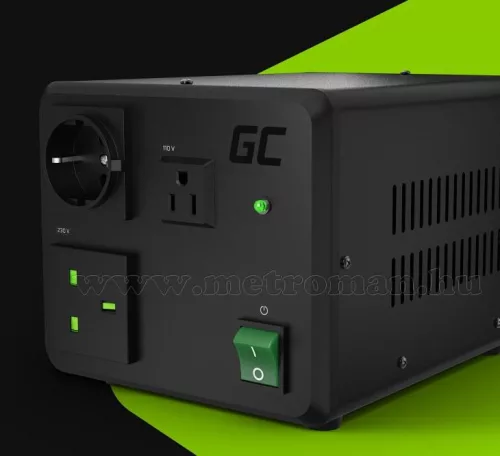 Feszültség átalakító konverter 230V/110V 800/1000W GreenCell NV02-110V