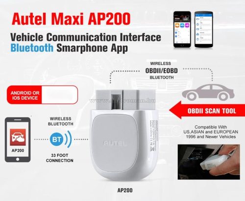 Autel AP200 OBD2 hibakód olvasó és törlő autódiagnosztikai interface