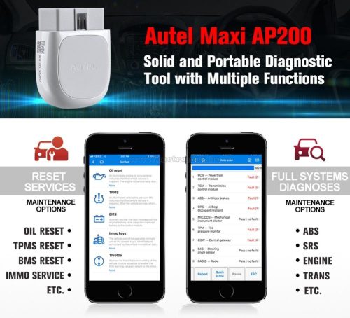 Autel AP200 OBD2 hibakód olvasó és törlő autódiagnosztikai interface