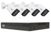 Nagy felbontású 4 kamerás biztonsági IP megfigyelő kamera rendszer PNI IP710J+4XIP515J POE