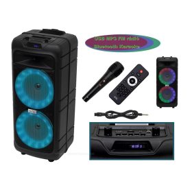   Hordozható karaoke szett USB MP3 Bluetooth zenelejátszóval PAR182BT